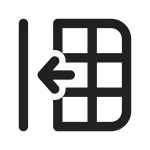 Table Move Left SVG Icon